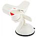 Supporto Car Holder Auto O Universale Stand A Ventosa Da Parabrezza White-red Per Smartphone - Foto miniatura 3