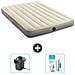 Set Materassino Gonfiabile - 191x137x25 Cm - Beige - Include Accessori Coordinati Cb14 - Foto miniatura 1