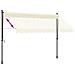 Tenda Da Sole Retrattile Crema 300x150 Cm In Tessuto E Acciaio - Foto miniatura 5