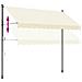Tenda Da Sole Retrattile Crema 300x150 Cm In Tessuto E Acciaio - Foto miniatura 6