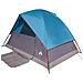 Tenda da Campeggio a Cupola per 4 Persone Blu Impermeabile - Foto miniatura 2