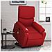 Poltrona Alzapersona Reclinabile Massaggio Rosso In Similpelle - Foto miniatura 8