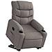 Poltrona Alzapersona Reclinabile Elettrica Tortora in Tessuto - Foto miniatura 3