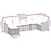 Set Divani da Giardino con Cuscini 7pz Nero Polyrattan - Foto miniatura 4