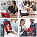 Custodia Per Ipad 9/8/7 10.2"" Armata Con Supporto Rosso - Foto miniatura 3