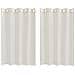 Tende con tende 2 pcs Crema Poliestere - Foto miniatura 1