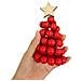 Miniatura Albero Di Natale Con Perline - Decorazione Festiva Da Tavolo Red - Foto miniatura 1