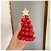 Miniatura Albero Di Natale Con Perline - Decorazione Festiva Da Tavolo Red - Foto miniatura 2