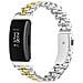 Elegante Bracciale In Acciaio Inossidabile Argento Con Perle Compatibile Con Fitbit Inspire /inspire 2/inspire Hr Silver+gold - Foto miniatura 2