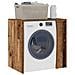 Mobiletto per lavatrice con porta Legno vecchio 87 x 60 x 89 cm - Foto miniatura 3