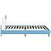Struttura letto bambini con testata Blu 90 x 190 cm PU - Foto miniatura 6