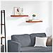Scaffale da parete 2 pcs Rosso 50 x 23 x 4 cm Legno multistrato - Foto miniatura 2