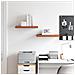 Scaffale da parete 2 pcs Rosso 50 x 23 x 4 cm Legno multistrato - Foto miniatura 4