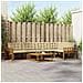 Set di divani da esterno con cuscino 6 pcs Naturale e Beige - Foto miniatura 2