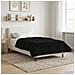 Duvet Estivo Nero 155 x 200 cm Microfibra e Fleece Teddy - Foto miniatura 2