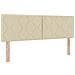 Letto con contenitore LED e materasso Crema 160 x 200 cm - Foto miniatura 5