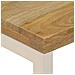 Tavolino Da Caffè 110x50x35cm Legno Massello Di Mango E Acciaio - Foto miniatura 9