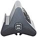S3713GBU Stardesk Multipresa da Scrivania 2 m con Spina 10 A 3 P30 / 2 Prese USB con Interruttore - Grigio - Foto miniatura 2