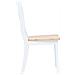 Sedie da Pranzo 6 pz Bianco e Naturale in Massello di Hevea - Foto miniatura 3