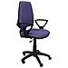 Modello 14 cp - sedia Da Ufficio Ergonomica Con Meccanismo Permanente, Regolabile In Altezza E Ruote Parquet - sedile E Schienale Imbottiti In Tessuto Bali (braccioli Fissi Inclusi) 109x46x46 Cm Verde Chiaro - Foto miniatura 5