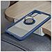 Cover Samsung Galaxy S21 Plus Anello In Metallo Funzione Supporto Blu - Foto miniatura 3