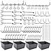 Pegboard Ganci Assortimento Con Pegboard Scomparti Peg Serrature Per Preparare Vari Strumenti 80 Pezzi - Foto miniatura 1
