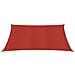 Vela Parasole 160 g / m² Rossa 2x2 m in HDPE - Foto miniatura 3