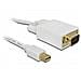 mini Displayport > VGA 15 pin male 1m mini Displayport 20pin VGA 15pin Bianco cavo di interfaccia e adattatore - Foto miniatura 1