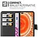 Custodia Compatibile Con Honor View 30 In Nero Carbone - Coperchio Protettiva Con Chiusura Magnetica, Funzione Stand E Tasca Per Le Carte - Foto miniatura 5