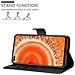 Custodia Compatibile Con Honor View 30 In Nero Carbone - Coperchio Protettiva Con Chiusura Magnetica, Funzione Stand E Tasca Per Le Carte - Foto miniatura 6