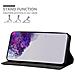 Custodia Compatibile Con Samsung Galaxy S20 Ultra In Nero Di Notte - Coperchio Protettiva Con Chiusura Magnetica, Funzione Stand E Tasca Per Le Carte - Foto miniatura 3