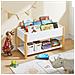 Libreria Per Bambini Con Vani Portaoggetti Bianco 85x42x45m - Kmb35-w - Foto miniatura 5