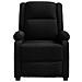 Poltrona Reclinabile Nera In Tessuto - Foto miniatura 3