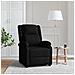 Poltrona Reclinabile Nera In Tessuto - Foto miniatura 1