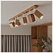 Applique Da Soffitto In Legno Keke 4 Legno 200x50x800 Mm Legno - Foto miniatura 1