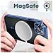 Cover Magsafe Per Iphone 14 Silicone Protezione Fotocamera Bordo Cromato Blu - Foto miniatura 2