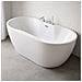 Vasca Da Bagno Free Standing Ovale Acrilico Bianco Lucido 3 Misure H 60 Cm *** Misure : 170x80x60 Cm - Foto miniatura 2