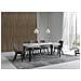 Tavolo Allungabile 70x110/194 Cm Flame Telaio Antracite - Bianco Frassino - Foto miniatura 5