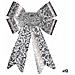 Fiocco Decorazione Natalizia Stampa Argentato Pvc 16 X 24 X 4 Cm (12 Unità) - Foto miniatura 1