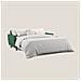 Callisto Divano letto matrimoniale in tessuto morbido impermeabile T02 208 cm (mat. 160x197) verde - Foto miniatura 2