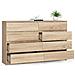 Cassettiera K160, 8 cassetti, 160x40x99 cm, Colore Sonoma Quercia - Foto miniatura 2