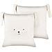 Set Di 2 Cuscini Coney Cotone 45 X 45 Cm Beige Chiaro - Foto miniatura 2