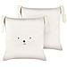 Set Di 2 Cuscini Coney Cotone 45 X 45 Cm Beige Chiaro - Foto miniatura 9