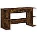 Scrivania Rovere Fumo 140x50x75 Cm In Legno Multistrato - Foto miniatura 2