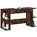 Scrivania Rovere Fumo 140x50x75 Cm In Legno Multistrato - Foto miniatura 3