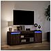 Mobile Porta TV con LED Rovere Marrone 139,5x34x50cm Truciolato - Foto miniatura 2