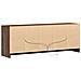 Mobile Porta TV con LED Rovere Marrone 139,5x34x50cm Truciolato - Foto miniatura 6