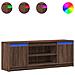 Mobile Porta TV con LED Rovere Marrone 139,5x34x50cm Truciolato - Foto miniatura 1