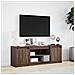Mobile Porta TV con LED Rovere Marrone 139,5x34x50cm Truciolato - Foto miniatura 10