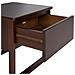 Comodino 1 Cassetto Giulia Legno Di Pino Marrone Scuro - Foto miniatura 6